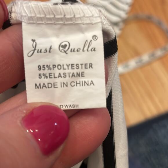 Just Quella basic fitted Long sleeve striped top - Picture 6 of 6